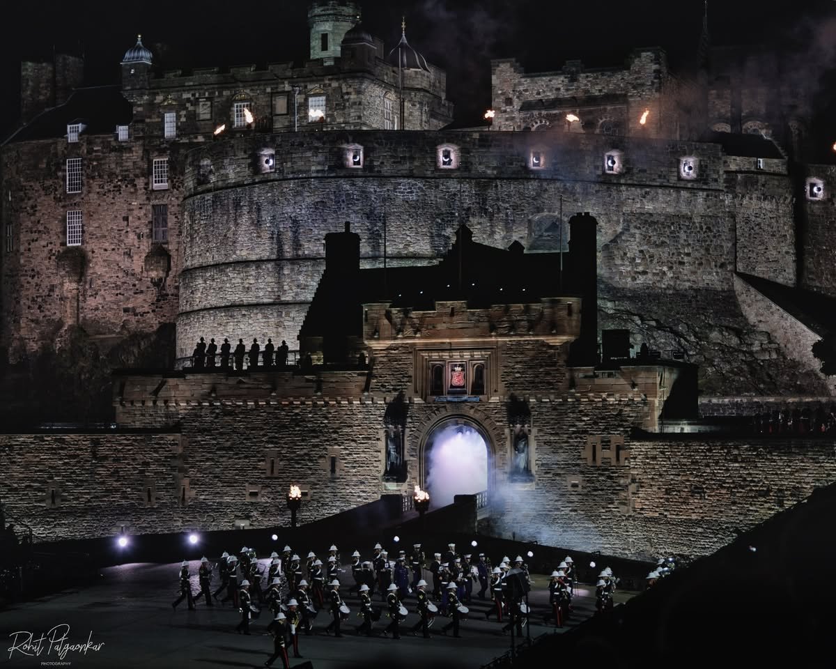 Edinburg Castle During Royal Military Tattoo