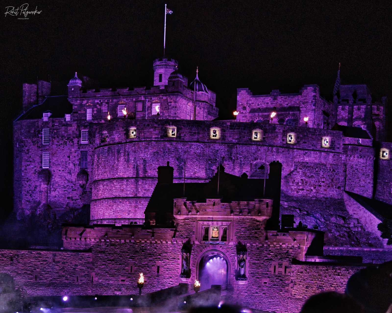Edinburg Castle During Royal Military Tattoo